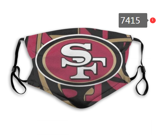 NFL 2020 San Francisco 49ers #76 Dust mask with filter->nfl dust mask->Sports Accessory